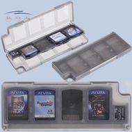 Black 8 In 1 Game Card Memory Card Case For Sony PS Vita