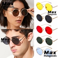 MAXG Vintage Sunglasses Metal Frame Circle Glasses UV Protection Round Sunglasses