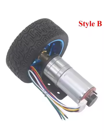JGA25-370 DC 6/12/24V geared motor/Motor+encoder speed measuring code disc high power large torque b