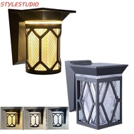 STYLESTUDIO Solar Wall Lights, Waterproof IP54 Rating LED Solar Lamp, Trend 3 Color Lights Adjustabl