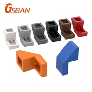 GSBan 28192 Bricks 10pcs Slope 45 2x1 with Cutout without Stud Particles Building Blocks Accessories
