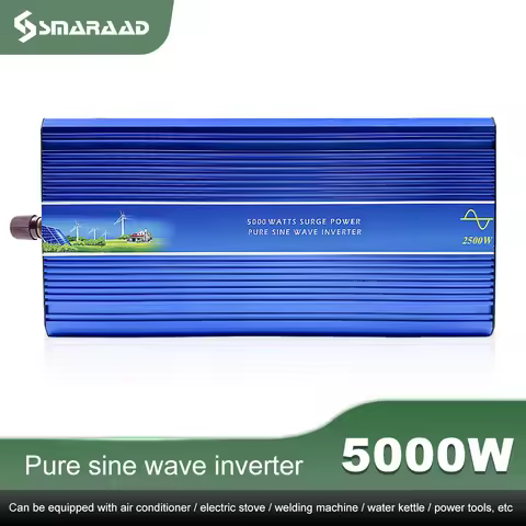 2500W DC 12V To AC 220V Pure Sine Wave Inverter 50Hz 60Hz Voltage Transformer Converter Solar Off Gr
