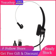 Yoaushop Headset With Microphone H360RJ9VA Single Sided Business RJ9 Plug