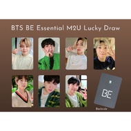 BTS BE Essential M2U Lucky Draw Photocard PC Unofficial