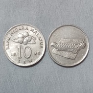 Uang Koin 10 Sen Malaysia Congklak 1996