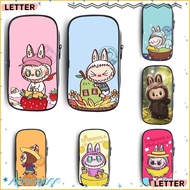 LETTER1 Pencil Cases, Large Capacity Cute Cartoon Labubu Pencil Bag, Stationery Box for Labubu