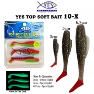 YES Top Soft Bait Plastic 10-X (3cm / 5cm / 6.7cm)