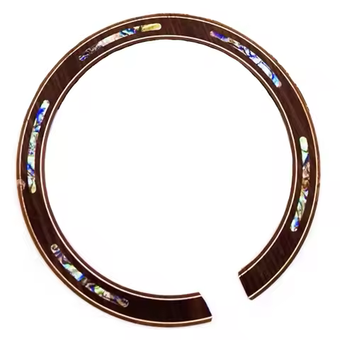 2x Guitar Rosette Abalone Rosewood Inlay Luthier B10