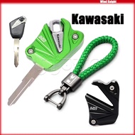 For Kawasaki Z300 Z750 Z800 Z1000 ZX-6R Motorcycle Key Protection Shell Key Head Lock Key Cover Set 
