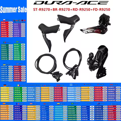 Shimano Di2 DURA-ACE R9270 2x12s Mini Groupset ST-R9270 BR-R9270 Shifter Brake Caliper RD-R9250 FD-R
