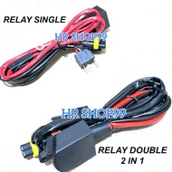 Relay Set H4 Relay Lamp Biled Projector HID Led Motorcycle Car H4 12V Premium