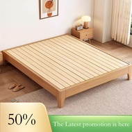 Solid Wood Bed Frame Backless Bed Tatami Bed Frame Single Bed Super Single Bed haihui2.sg