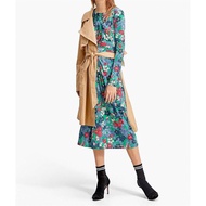 HIJAU 21734 Green Dress Long Dress Green Flower Dress