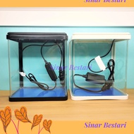 Akuarium BT180F 180f With Led Betta Set Aquarium Guppy Pump tetra neon satay sobo ikan laga molly gi