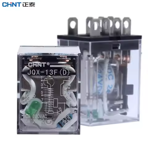 CHINT JQX-13F(D) AC12V DC12V DC24V AC24V 220V MY2NJ MY4NJ Intermediate Relay Power Relay Electromagn