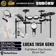 Sudoku Lucas 10SH Gen3 Series Full Mesh Electronic Drum Set With Accessories ( LUCAS10S / LUCAS-10S 