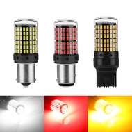 Auto LED Brake Light 1157 3014 144 Bulb Highlight Anti-Strobe 1156 Turn Signal Red White Yellow