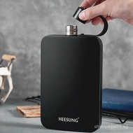 Portable Outdoor Water Bottle 304 Stainless Steel UltraThin Flat Water Bottle 500ml Sports Water Cup