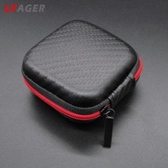AGM Portable Mini Zipper Square Hard Aseismic Moisture proof Headphone Bag Storage Box Headset Case for SD TF Cards