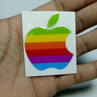 Embossed sticker, large apple sticker