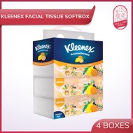 Kleenex Facial Tissue Soft Box Brazilian Citrus 3 ply - [90s x 4 boxes] | Tisu Muka Kleenex