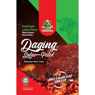 Halal Bakkwa - Daging Salai Pelek - Kepingan Lada Hitam