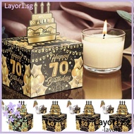 LAYOR Birthday Money Box, Birthday  Happy Birthday Cash Pull Gift Boxs,  30th 40th 50th Creative Pap