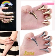 JUNE1 5pcs Gothic Rock Spike Retro Talon  Claw