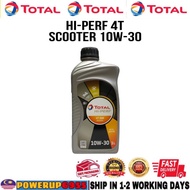 TOTAL HI-PERF 4T SCOOTER 10W-30 10W30 ENGINE OIL MINYAK HITAM 1L