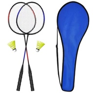 Keehoo Premium Indoor Outdoor Adults, Kids, Beginners Training Lightweight Badminton Racket Set - Racket, Shuttle, Storage Case