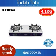Khind Dapur Gas Stainless Steel Double Gas Cooker GC8008