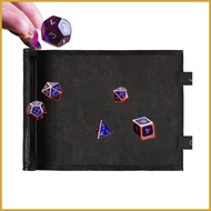 Folding Tray with Zipper PU Leather Foldable Table Game Storage Dish for Gamers Enthusiasts Board Ga