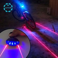 Bike Taillight Cycling Red Lights Waterproof Bike Warning Light with 2  Bicycle Rear Light Blue