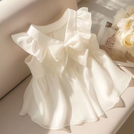 【French Chic】Butterfly Flutter Sleeve Shirt Summer Niche Design Unique