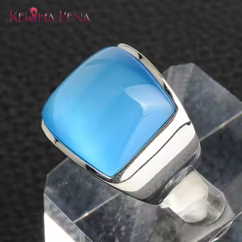 Martick Stinless Steel Luxury Hyperbol Big Ring With Shining hyperbole Opals Bague For Women Jewelry