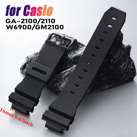 GA2100 Silicone Watch Band for Casio DW6900 9052 5600 GM2100 Series Replacement Strap Men's Watches 