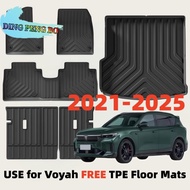 TPE 3D Car Floor Mats & Cargo Liner for Voyah FREE 2021-2025, All-Weather Waterproof Floor Mats, Car