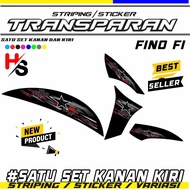 Striping STICKER TRANSPARENT UV MOTORCYCLE YAMAHA FINO V4 POLET LIST