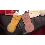 FENDI777 Pink Brown FF Double-Sided Knitted Hat