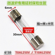 6 * 30 Gransy Panasonic LG Microwave Oven Universal Delay Fuse Tube T8AL250V T10A 250V