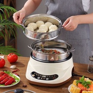 （READY STOCK）Electric Steamer Multi-Functional Household Three-Layer Large Capacity Fantastic Steamer Steamed Bread2Layer Electric Steamer Multi-Layer Small