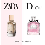 น้ำหอมซาร่า Zara nude bouquet กลิ่นเหมือน miss Dior เหมือน10เต็ม10 As the Picture One