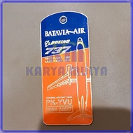 GANTUNGAN Batavia Air Boeing 737 Airplane Keychain Metal Material - KM