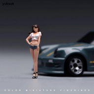 [yuksok] 1/64 Female Figure People Figure Layout Diorama Scenery Realistic Photo Prop