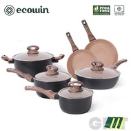 【Buy 6 Get 13】Ecowin COCO Serice Cookware Sets Non Stick Pans Set Granite Cookware Gas & Induction C