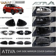 AMAZING PERODUA ATIVA CAR REARVIEW SIDE MIRROR COVER GARNISH SHARK FIN DESIGN EXTERIOR ACCESSORIES