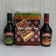 Baileys Mint Chocolate and Creme Caramel 350ml Empty Bottle + Box