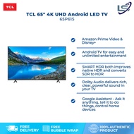 TCL 65" 4K Slim HDR Android TV 65P615 | 4K HDR / HDR / App Store / Netflix / Youtube | Dynamic Color Enhancement