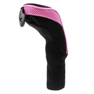 TENOL 3x Durable Mesh Golf Hybrid Club  Headcover W/ Interchangeable No.  , 4 , 5 , 7 , X - Pink, 32