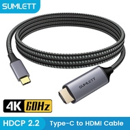 Sumlett USB Type-C เป็น HDMI Cabel 4K 60Hz 2K * 144Hz 2M Type-C Thunderbolt 3/4เป็น HDMI 2.0อะแดปเตอ